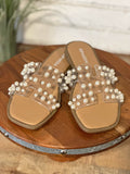 The Elio Sandal | Clear/Pearl