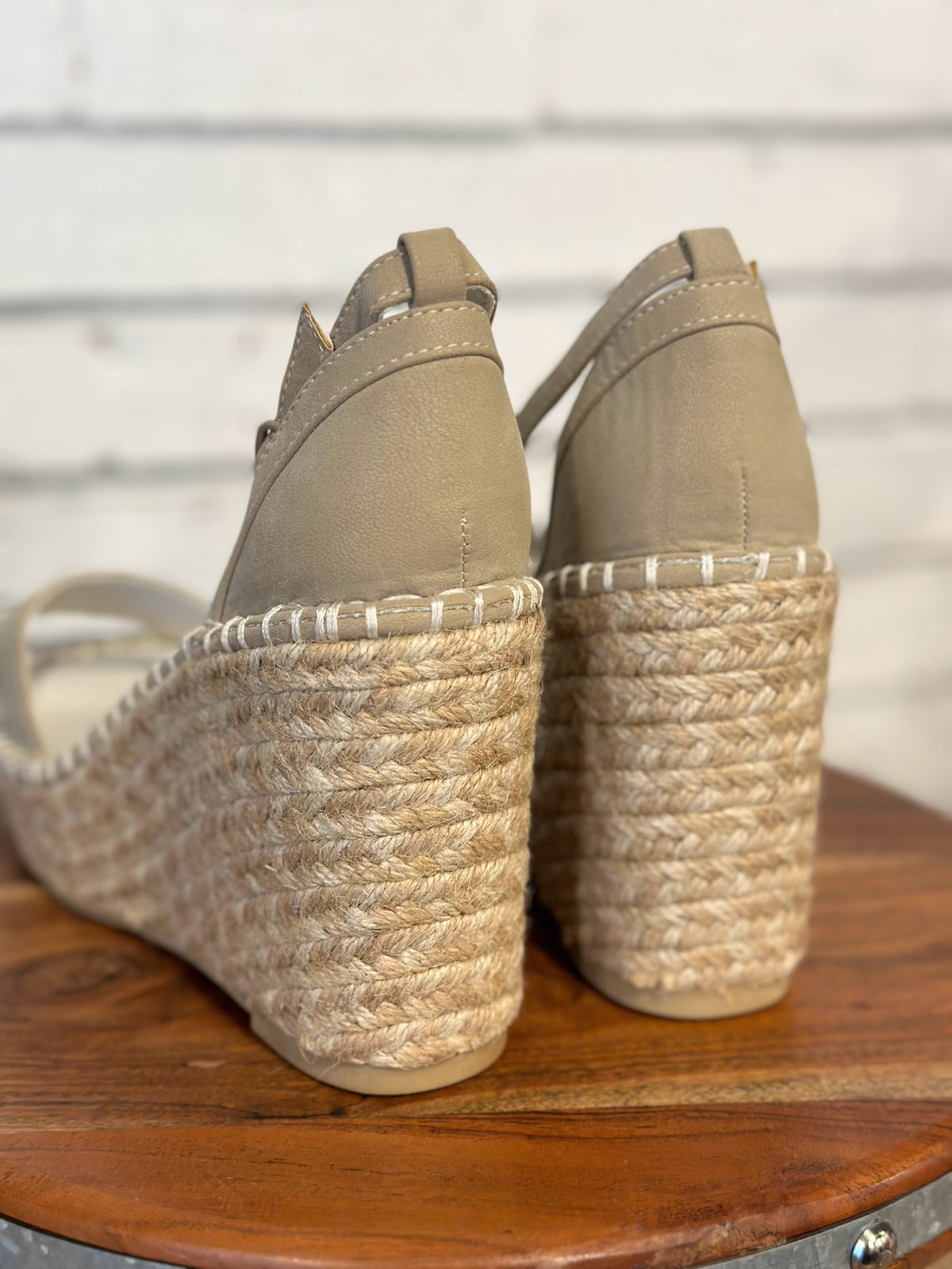 The Madrid Wedge Sandal | Taupe