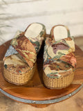 The Fresno Platform Sandal | Floral Fabric