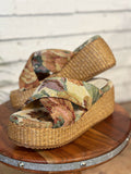 The Fresno Platform Sandal | Floral Fabric