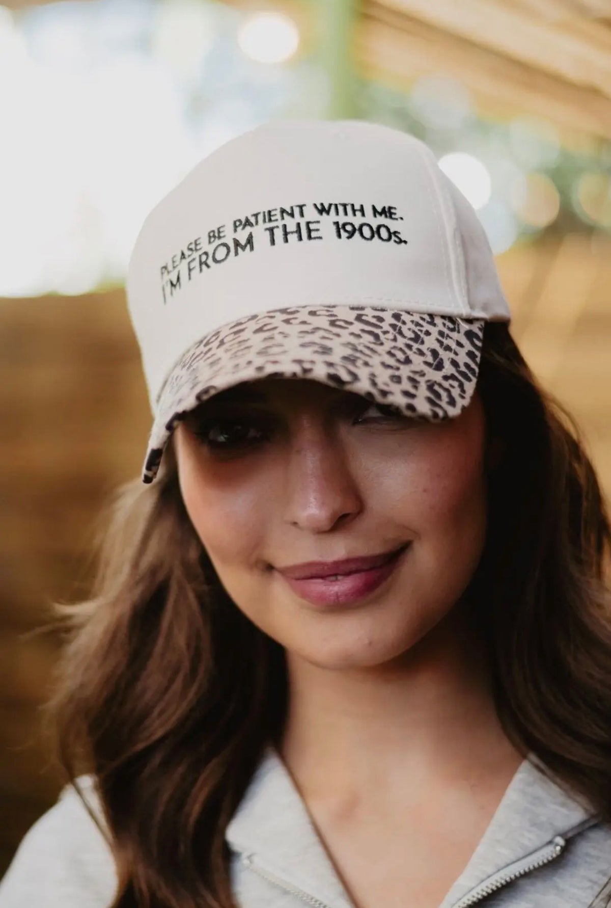 Please Be Patient With Me I'm From The 1900s Trucker Cap | Leopard