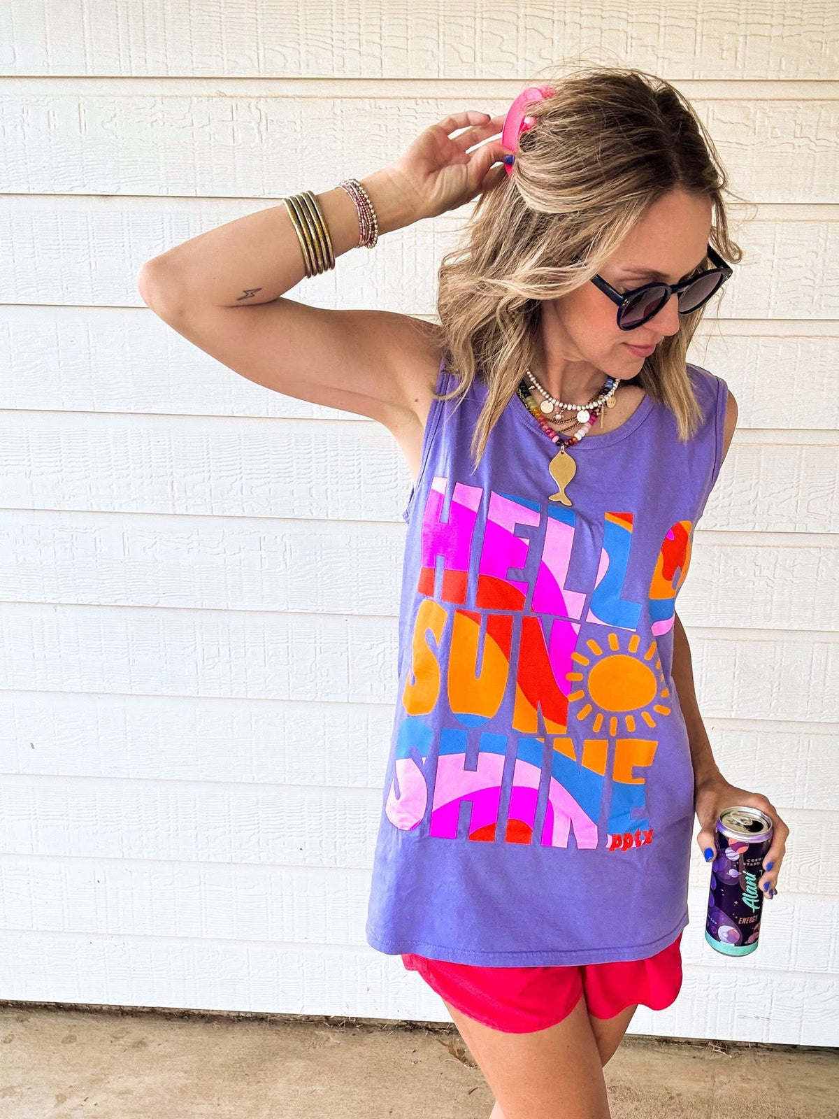 Hello Sunshine Tank | Purple