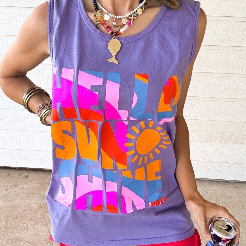 Hello Sunshine Tank | Purple