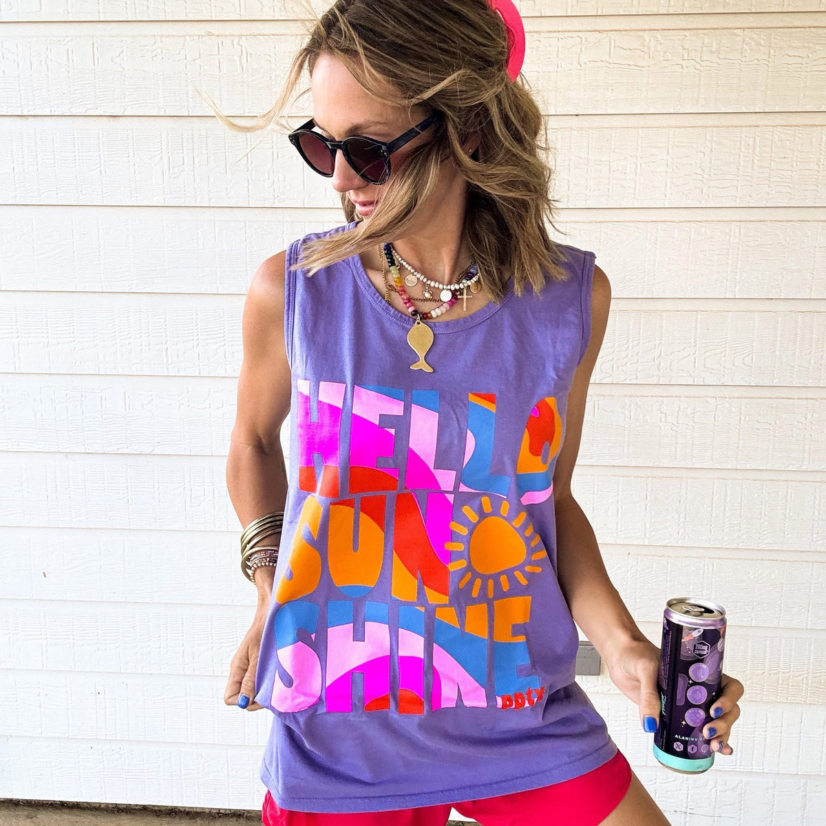 Hello Sunshine Tank | Purple