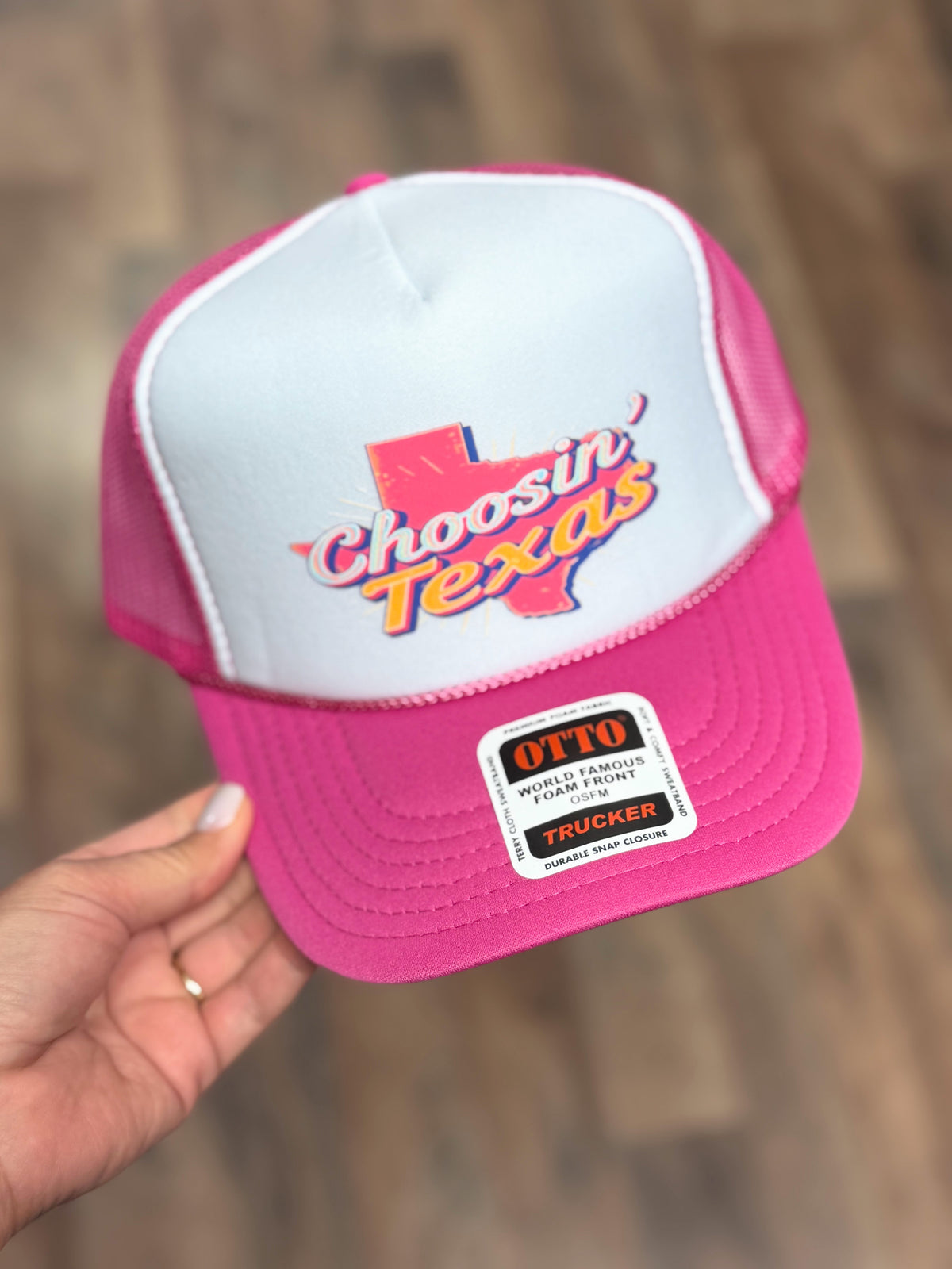 Choosing Texas Trucker Cap | Fuchsia