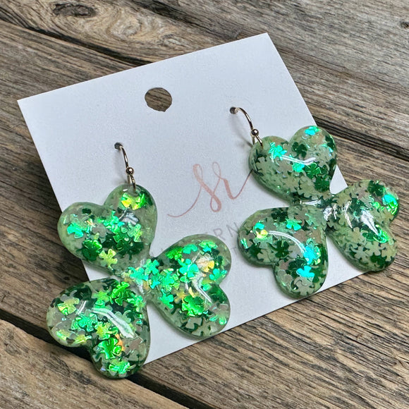 Shamrock Earrings | Light Green