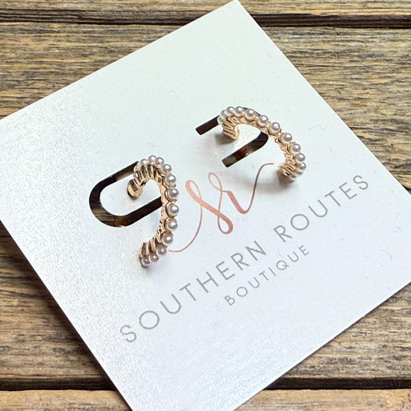 Gold Huggie Earrings