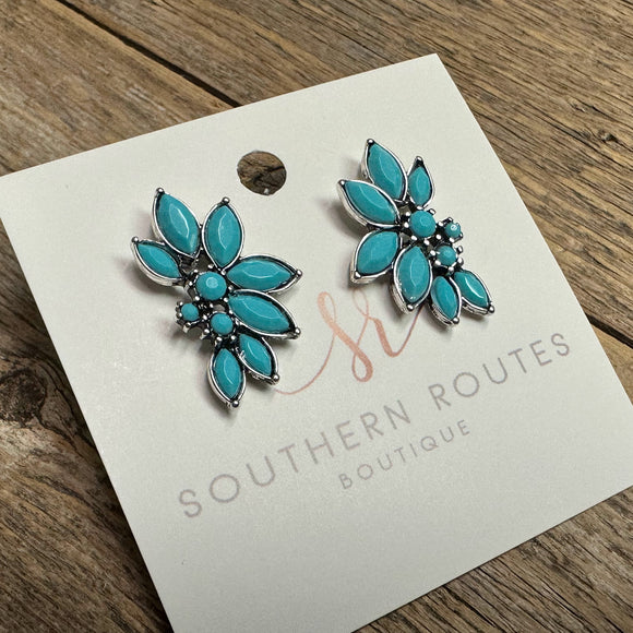 Western Stud Earrings | Turquoise