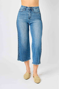 Judy Blue Jeans | High Waist Crop Wide Braided