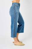 Judy Blue Jeans | High Waist Crop Wide Braided