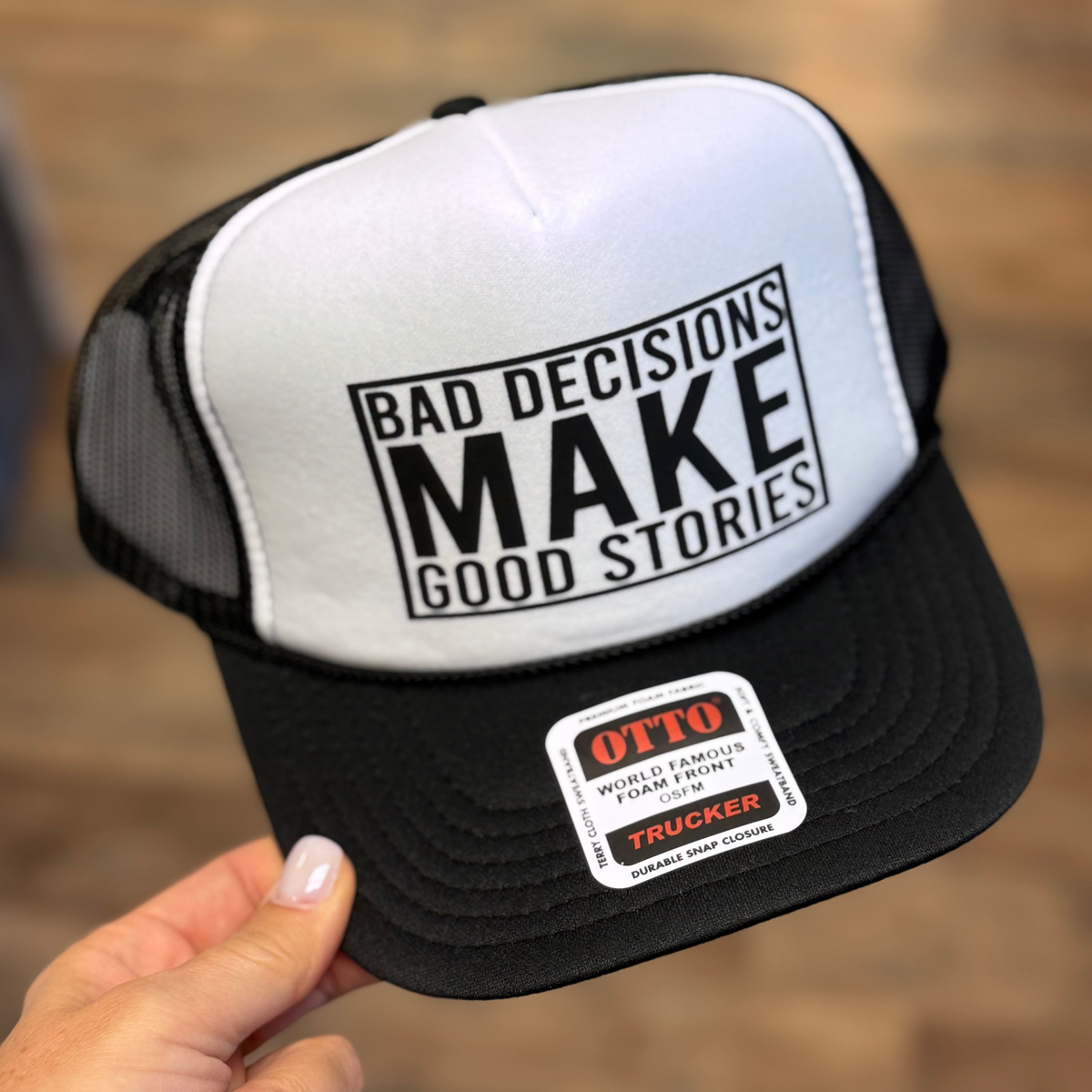 Good Stories Foam Trucker Cap | Black