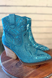 The Maze Sparkling Boot | Turquoise