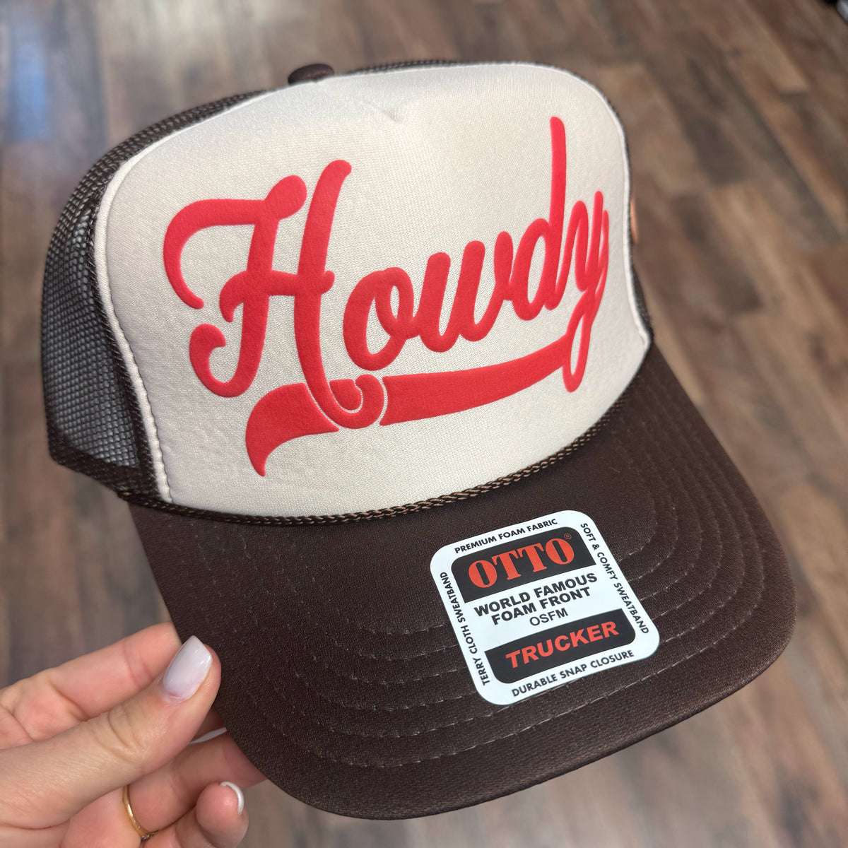 Howdy Foam Trucker Cap | Brown