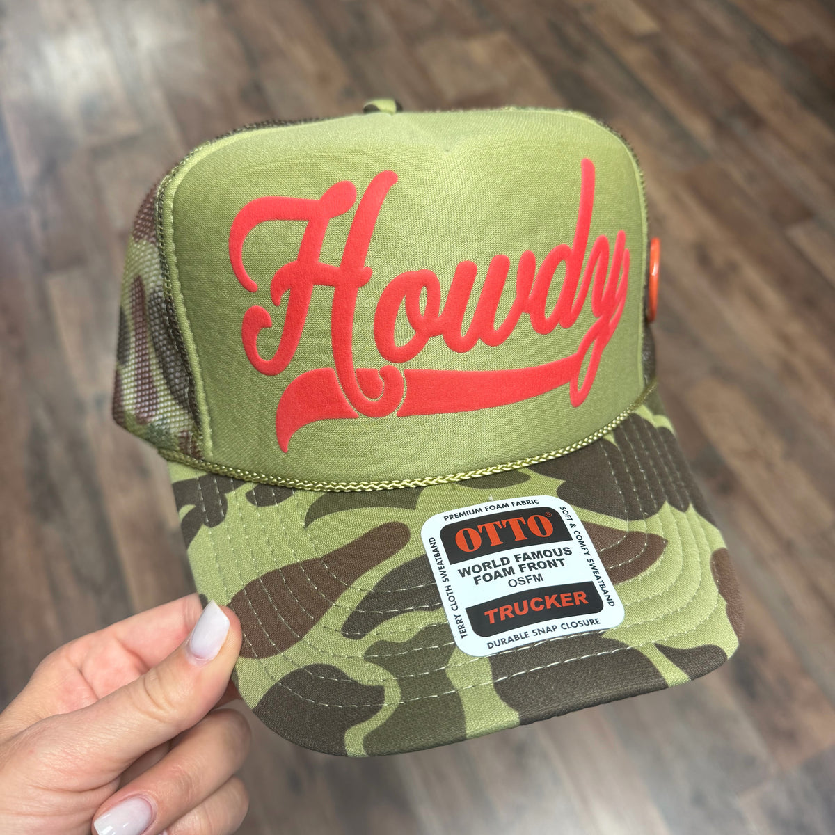 Howdy Foam Trucker Cap | Green/Camo