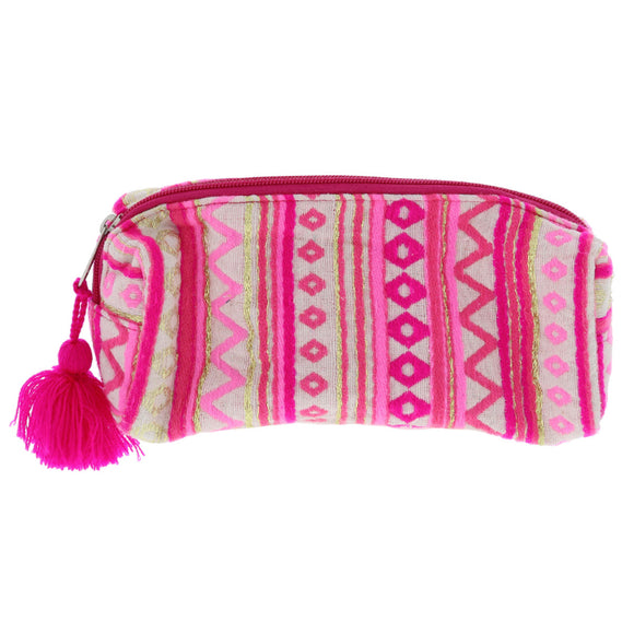 Poppin' Pink Small Zipper Pouch | Jane Marie