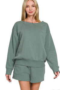 2 Piece Boat Neck Sweatshirt Set | Ash Jade