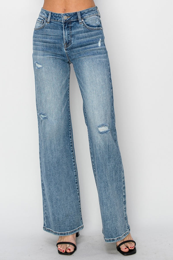 Risen Jeans | High Rise Wide Leg Vintage