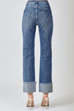 Risen Jeans | High Rise Straight Cuffed Relaxed