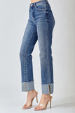 Risen Jeans | High Rise Straight Cuffed Relaxed