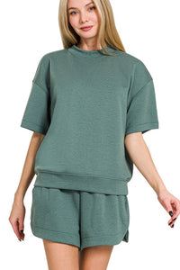 Scuba 2 Piece Short Sleeve Set | Ash Jade