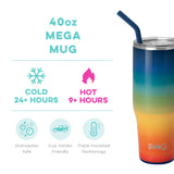 Swig Mega Mug (40oz) | Retro Rainbow