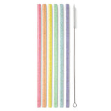 Glitter Rainbow | Reusable Tall Straw Set | Swig