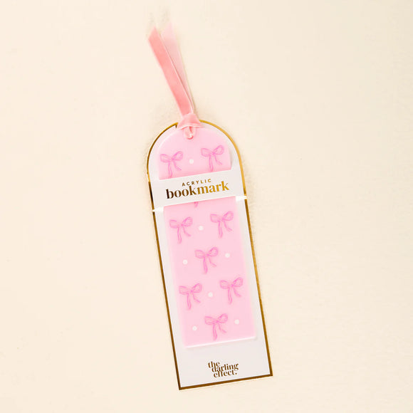 Acrylic Bookmark | Pink Bows