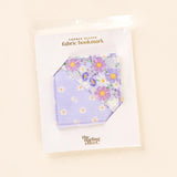 Corner Keeper Fabric Bookmark | Bouquet Beauty Purple