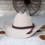 Leather Braided Hat Band | Brown