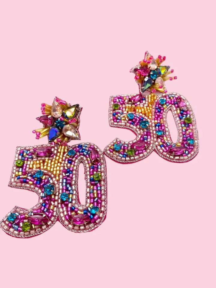 Birthday Statement Earrings | 50