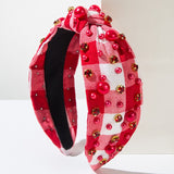 Pearl Plaid | Christmas Embellished Headband