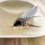 Feather Handmade Bundled Hat Accent | Sweet Cream