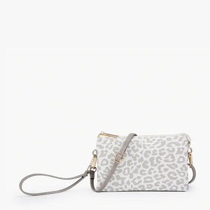 Riley Crossbody Bag | Cheetah Light Grey