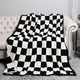 Comfy LUXE Checker Blanket | Black