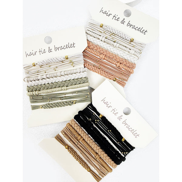 Boho Knot Hair Tie/Bracelet Set | Various