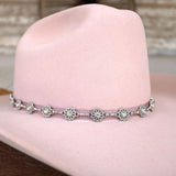 Dainty Wildflower Hat Band | Silver