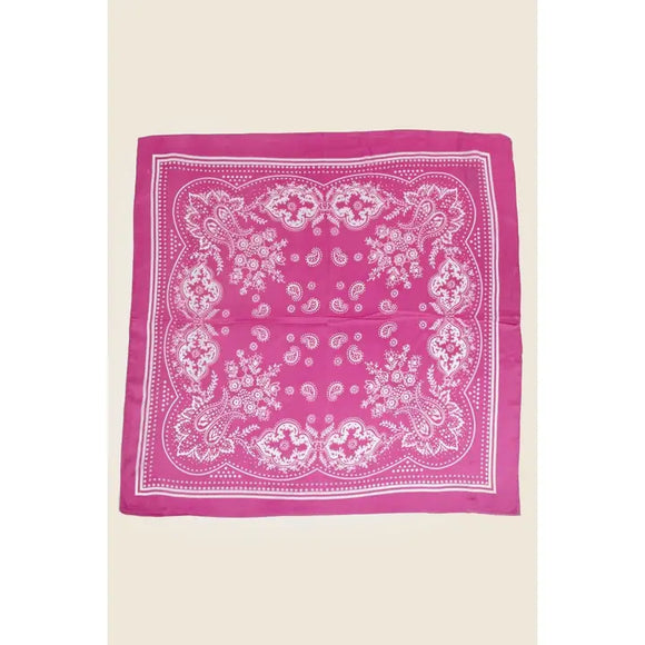 Silky Wild Rag Scarf | Fuchsia