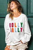 Holly Jolly French Terry Sweatshirt | Off White