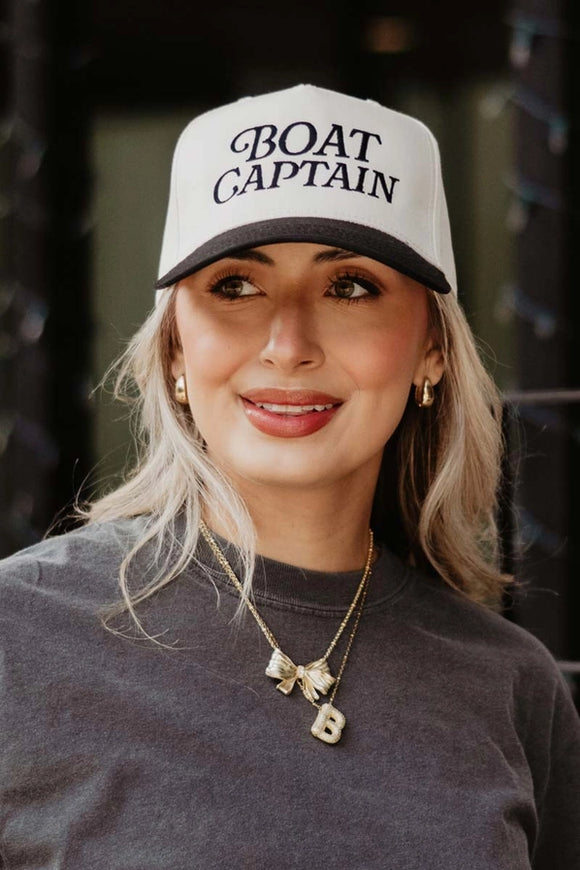 Boat Captain Trucker Cap | Black