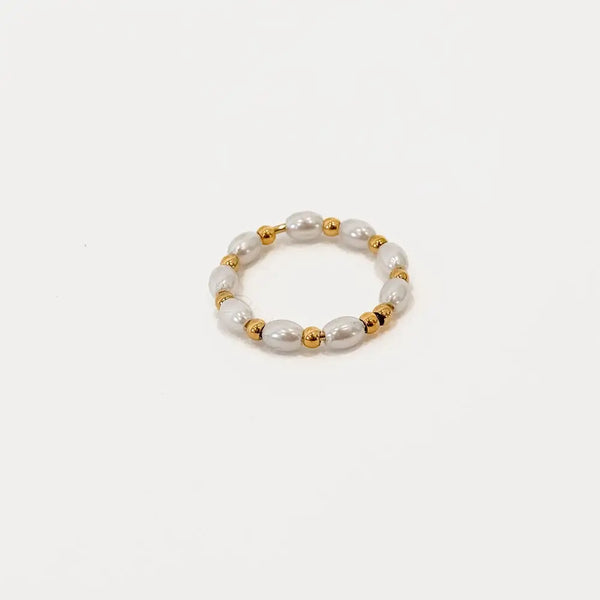 Delightful Pearl Ring | Gold