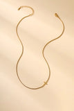 Sideways Cross Necklace | 18k Gold Dipped