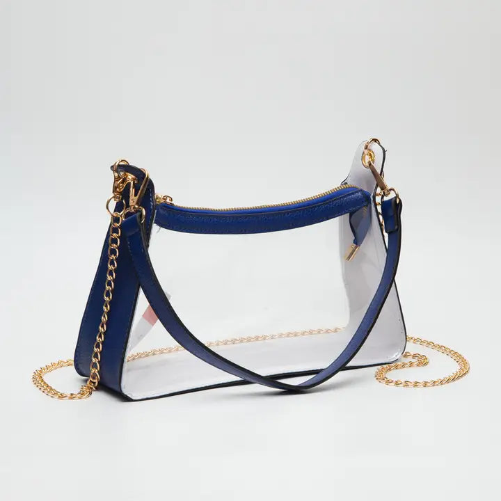 Clear Stadium Bag | Blue