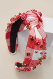 Pearl Plaid | Christmas Embellished Headband