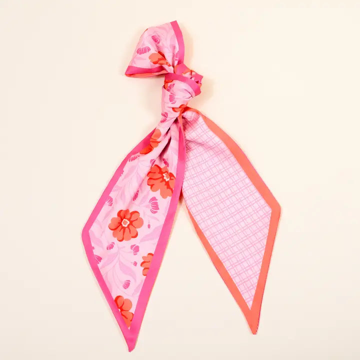 Twirl & Tie Scarf Accessory | Poppin' Petals Hot Pink