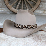 Leopard Hide Hat Band | Black