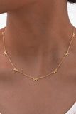 18k Dipped Multi Bow Necklace | Gold