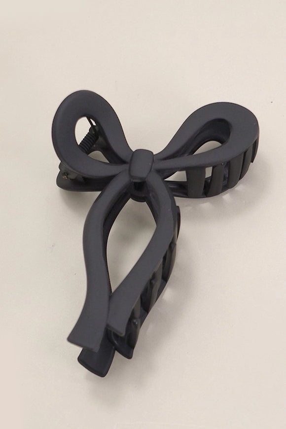 Acetate Bow Hair Claw | Black