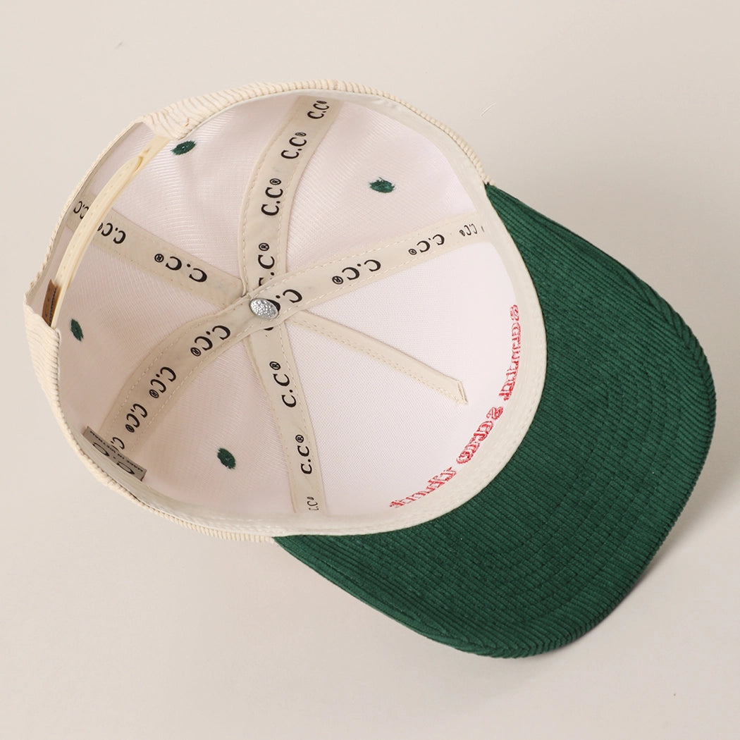 Santa Saw That Corduroy Cap | Green