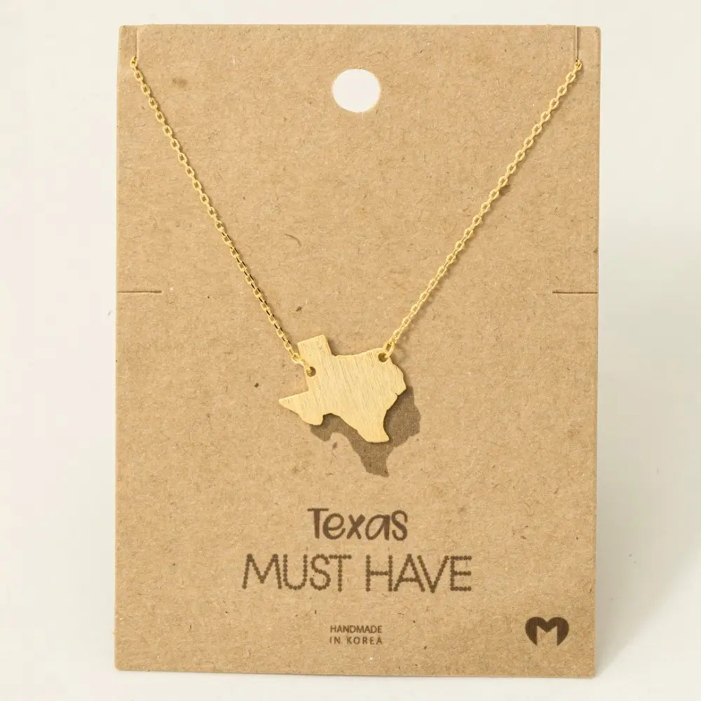Texas Brushed Necklace | Gold/Silver