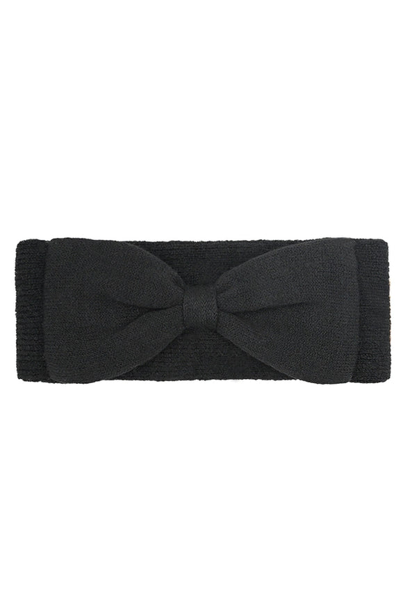 C.C. Bow Knit Head Wrap | Black